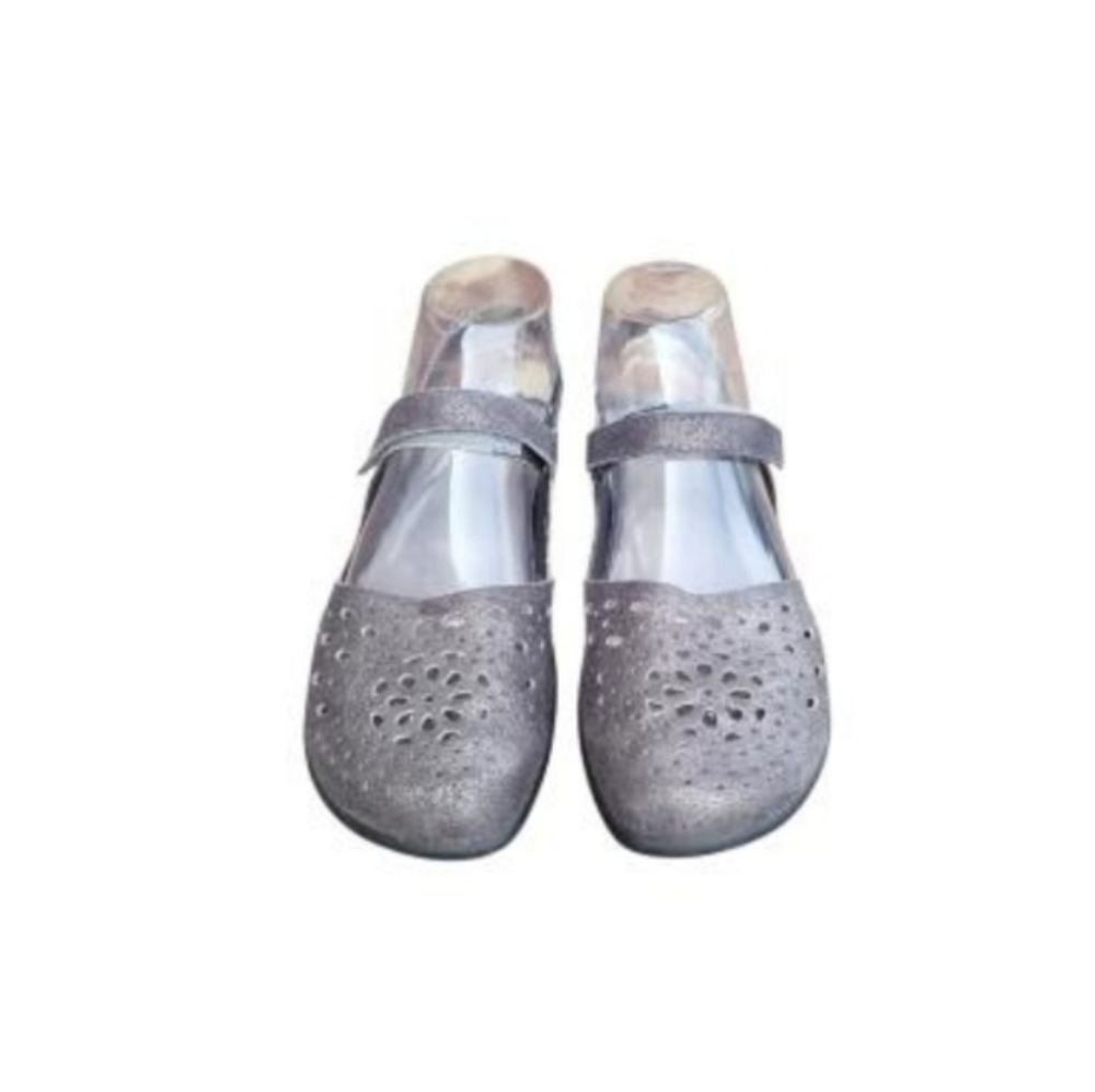 39 NAOT Arataki Gray Shimmer Slingback Flat Sandal Clog Loafer Women 8 to 8.5 - Picture 6 of 16